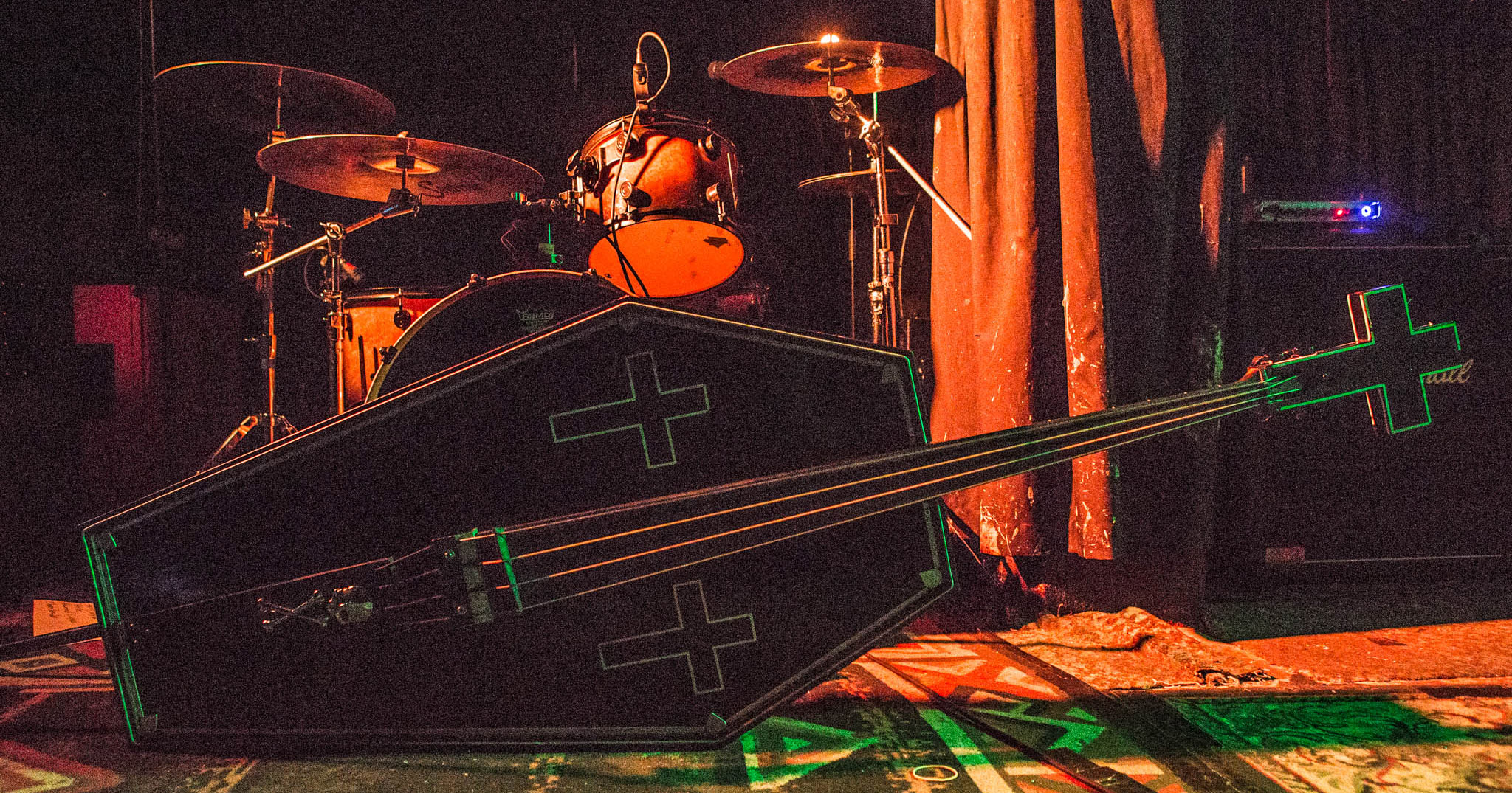 Nekromantix performing live at Whammy Bar, Auckland, New Zealand 2017. Image by Connor Crawford.