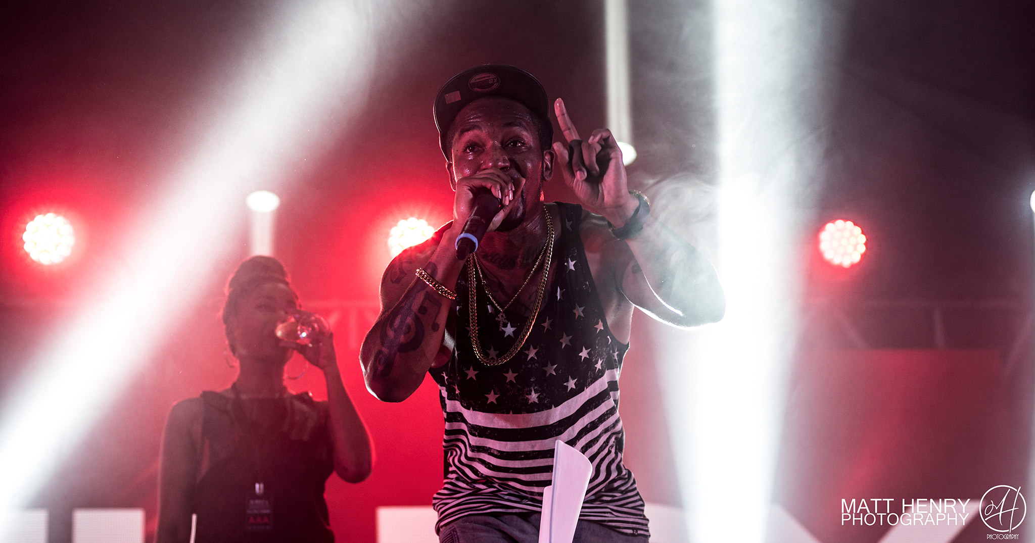 Chingy performing live in Mt Maunganui 2016. Image by Matt Henry Photography.