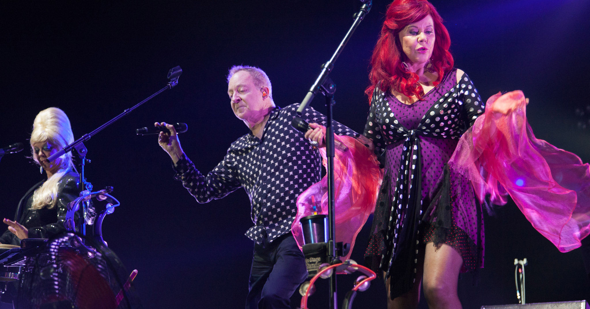 The B52's and Simple Minds performing live in Auckland, New Zealand 2017. Image by Mike Thornton.