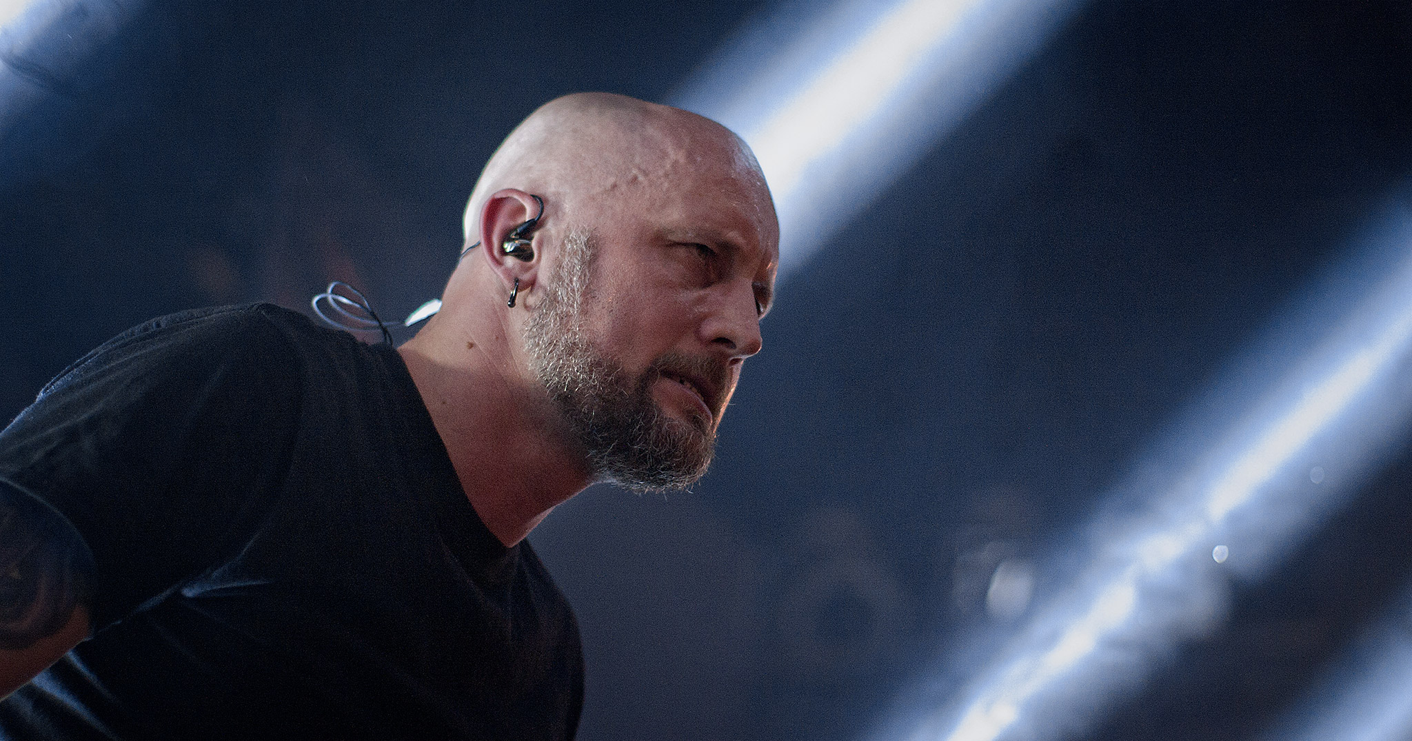 Meshuggah perform live in Auckland, New Zealand, 2017. Image by Doug Peters.