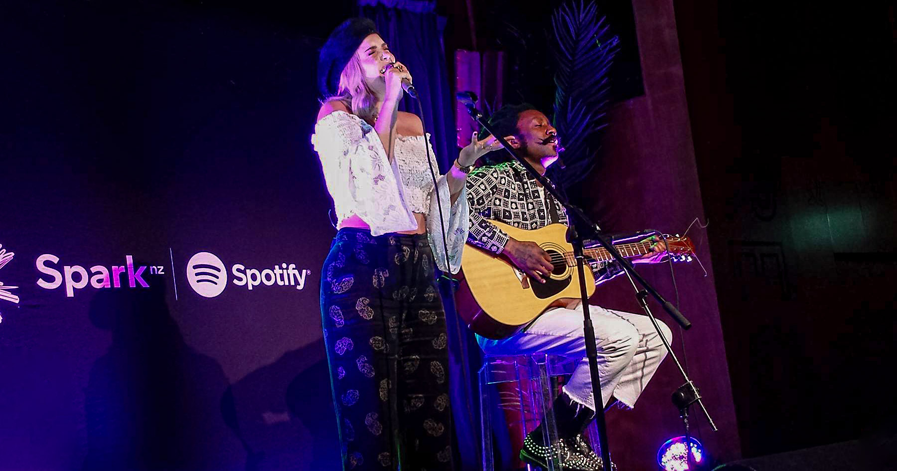 Anne-Marie performing live at the Spark / Spotify Showcase at REC, Auckland, New Zealand. Image by Sarah Kidd.