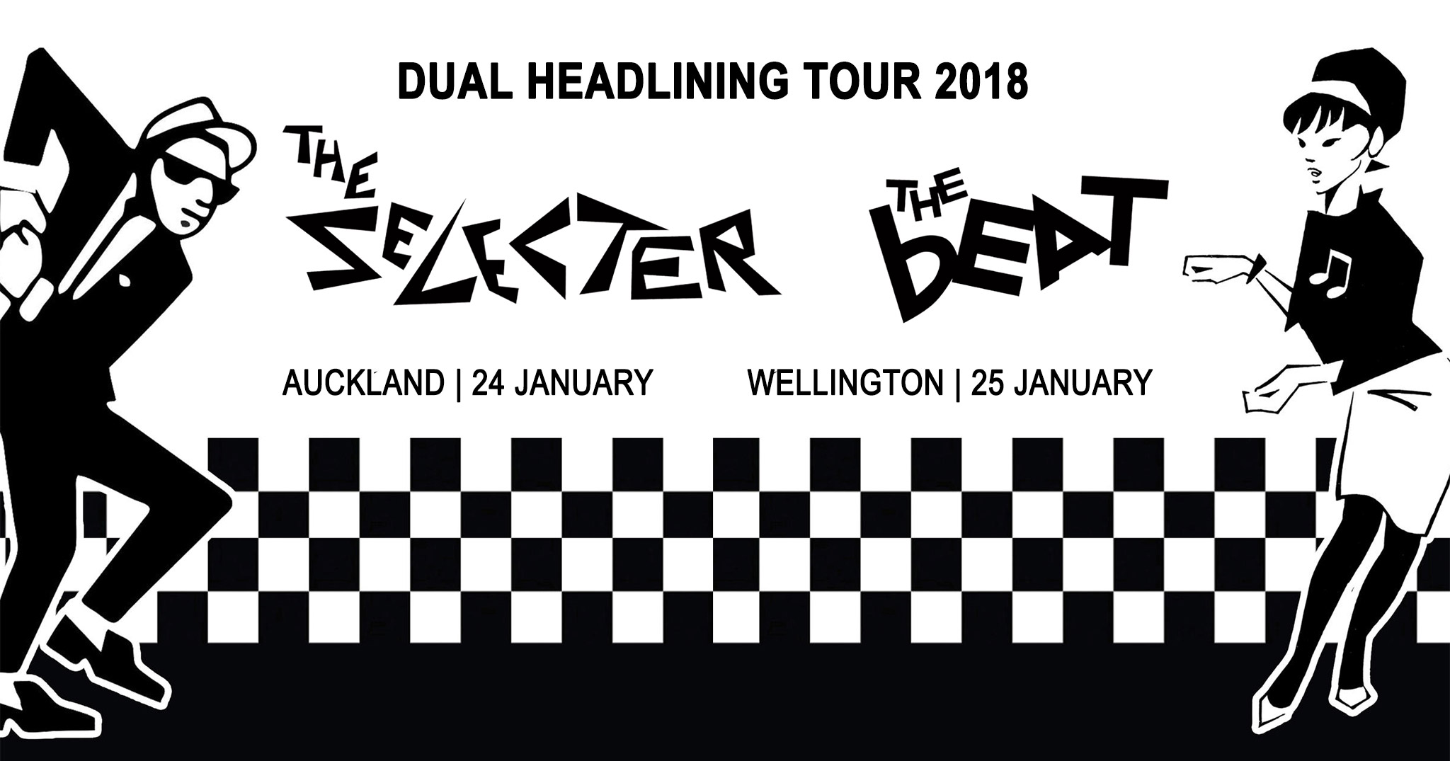 The Selecter and The Beat NZ Tour Banner
