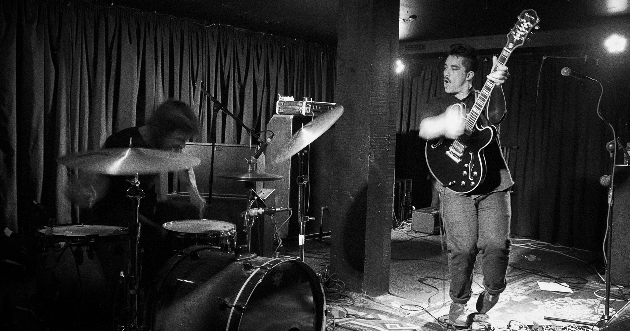 Polish Club performing live in Auckland, NZ, 2017. Image by Sarah Kidd.