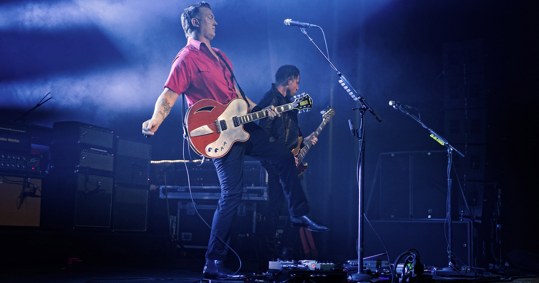 Queens of the Stone Age perform live in Auckland, New Zealand 2017. Image by Doug Peters.