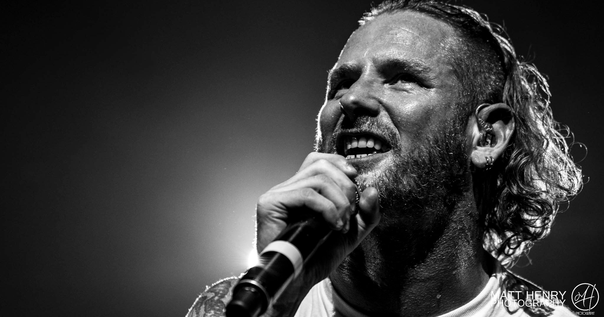 Corey Taylor of Stone Sour performing live in Auckland, New Zealand. Image by Matt Henry Photography.
