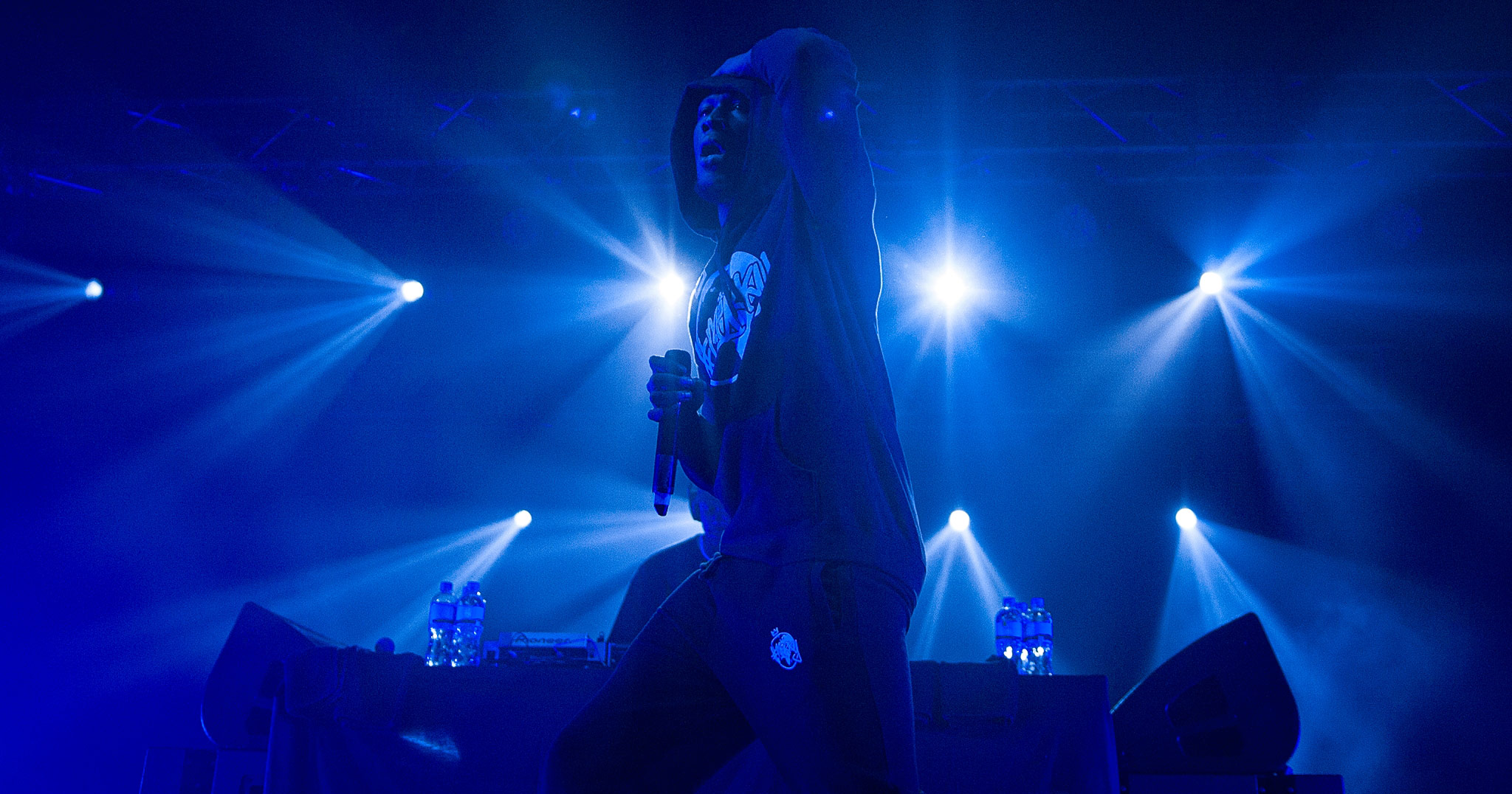 Stormzy performing live in Auckland, New Zealand, 2017. Image by Doug Peters.