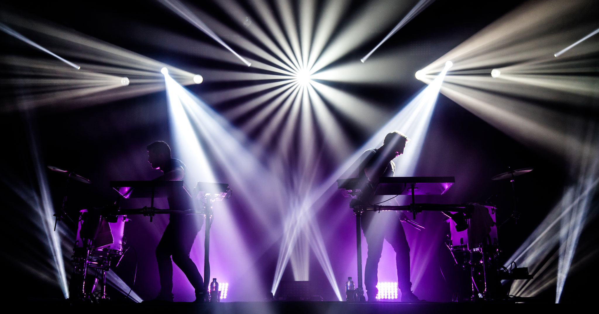 Odesza performing live at the Auckland Town Hall, NZ, 2017. Image by David Watson.
