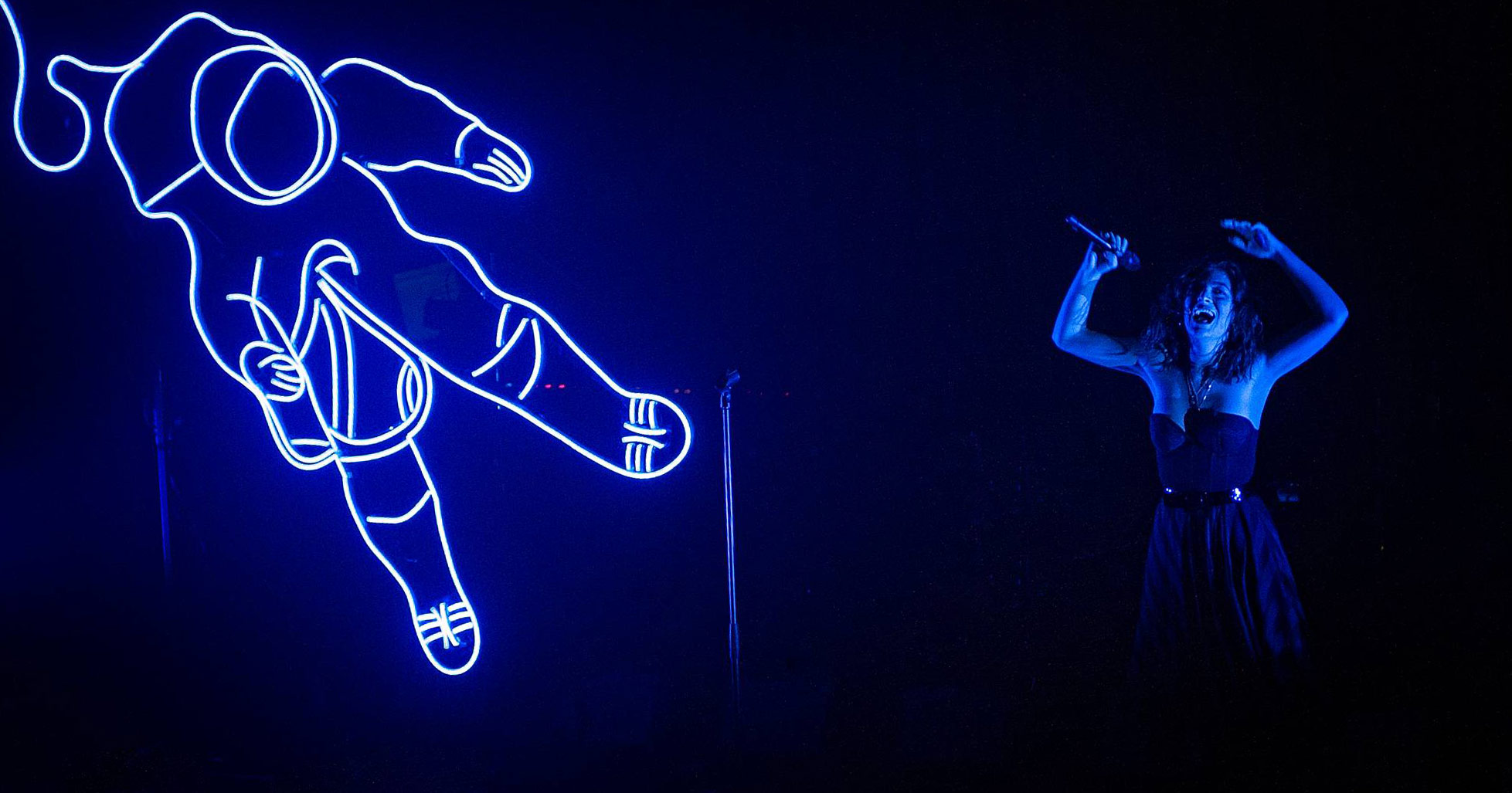 Lorde performing live at the Powerstation, Auckland, New Zealand, 2017. Image by Doug Peters.