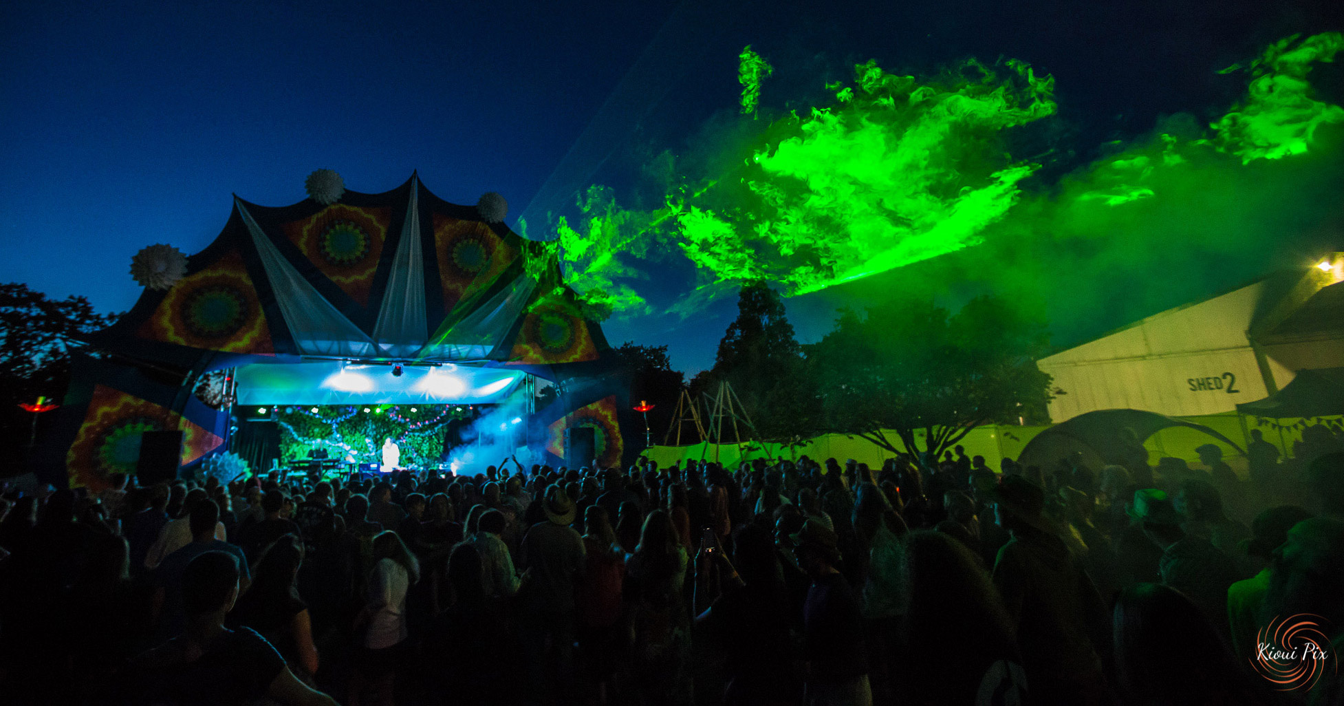 Deep Forest & Gaudi performing live in Auckland, New Zealand 2017. Image by Kioui Pix.