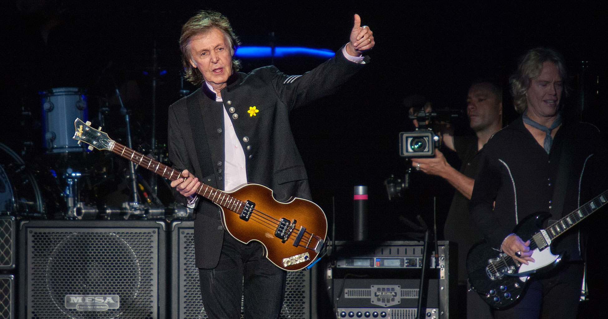 Paul McCartney performing live in Auckland, New Zealand, 2017. Image by Doug Peters.