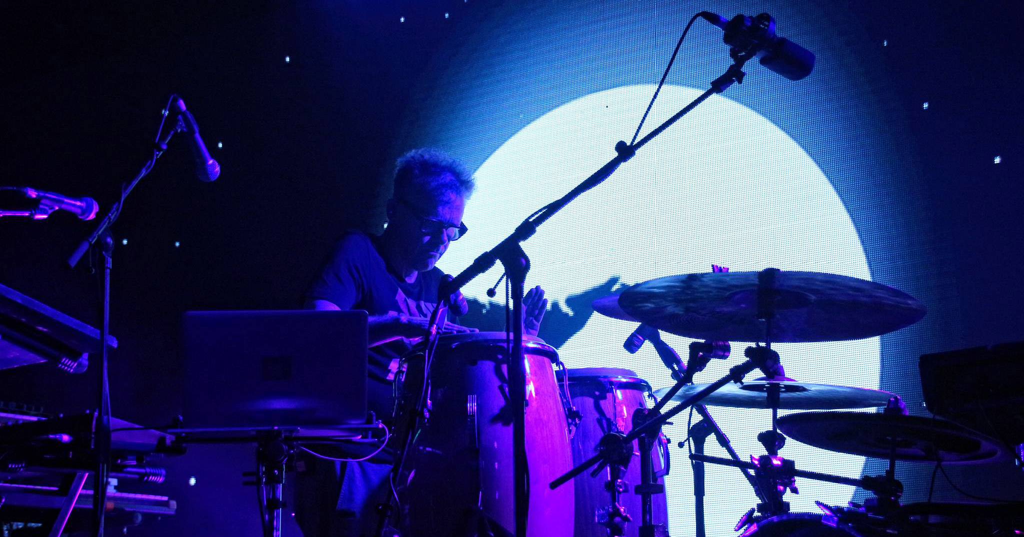 Leftfield performing live in Auckland, New Zealand 2018. Image by Sarah Kidd.