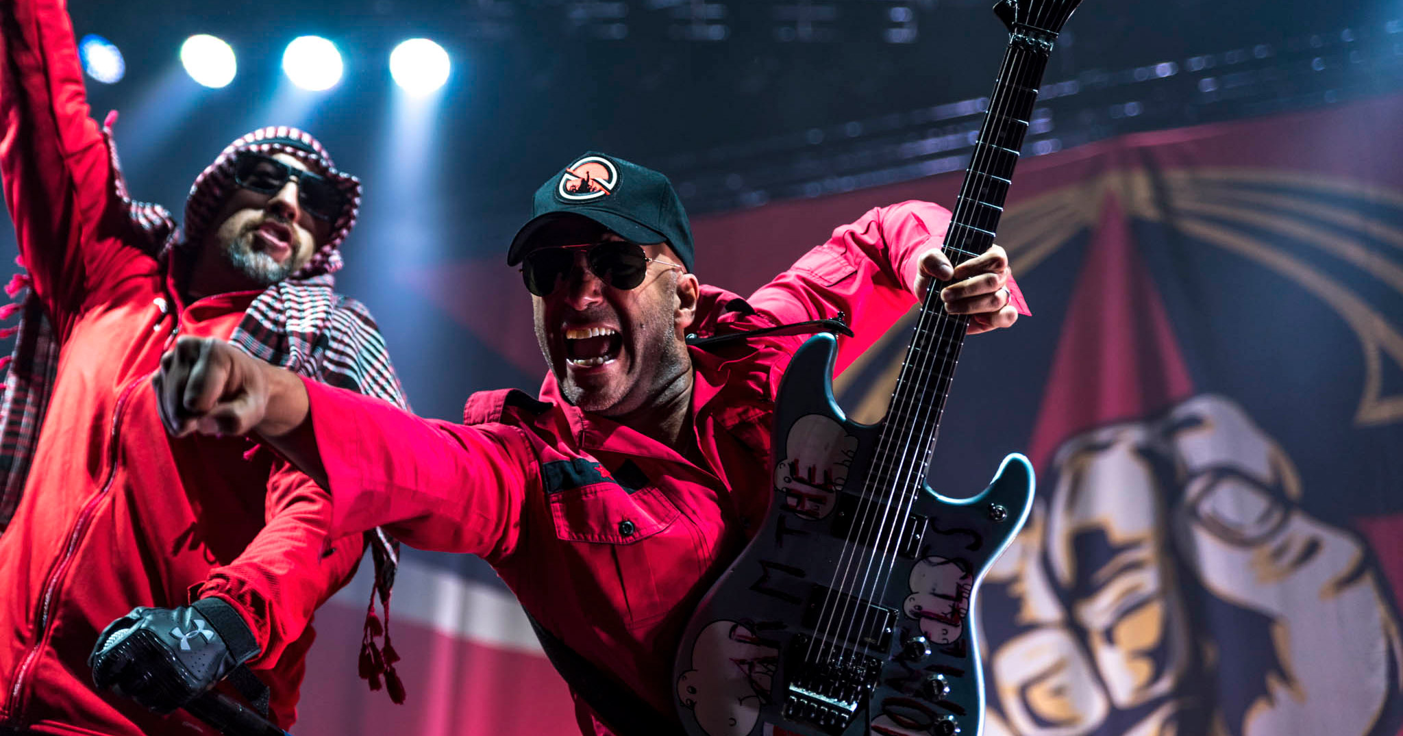 Prophets of Rage performing live in Auckland, New Zealand, 2018. Image by Matt Henry Photography.