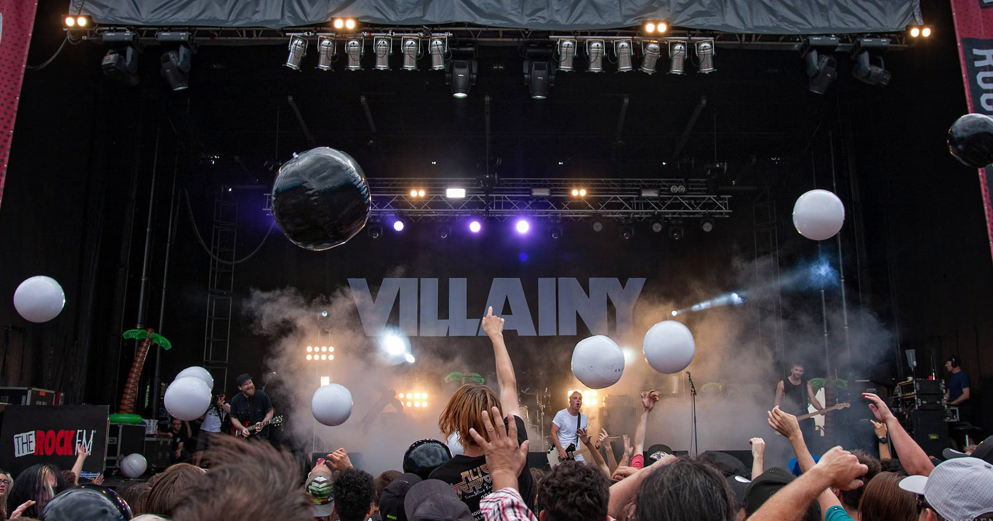 Villainy perform live at Demon Energy Rock The Park 2018, in Auckland New Zealand. Image by Doug Peters.