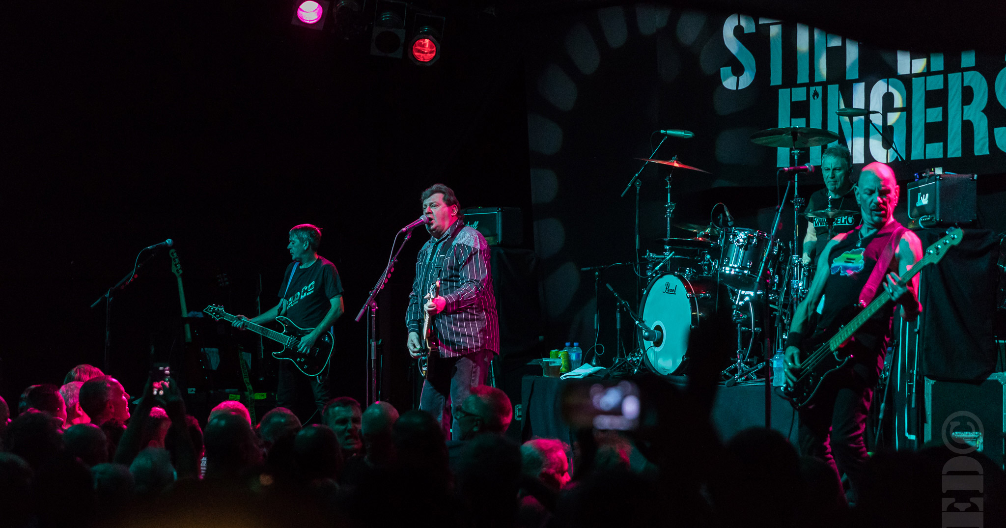 Stiff Little Fingers performing live in Auckland, New Zealand 2018. Image by ZED Pics.