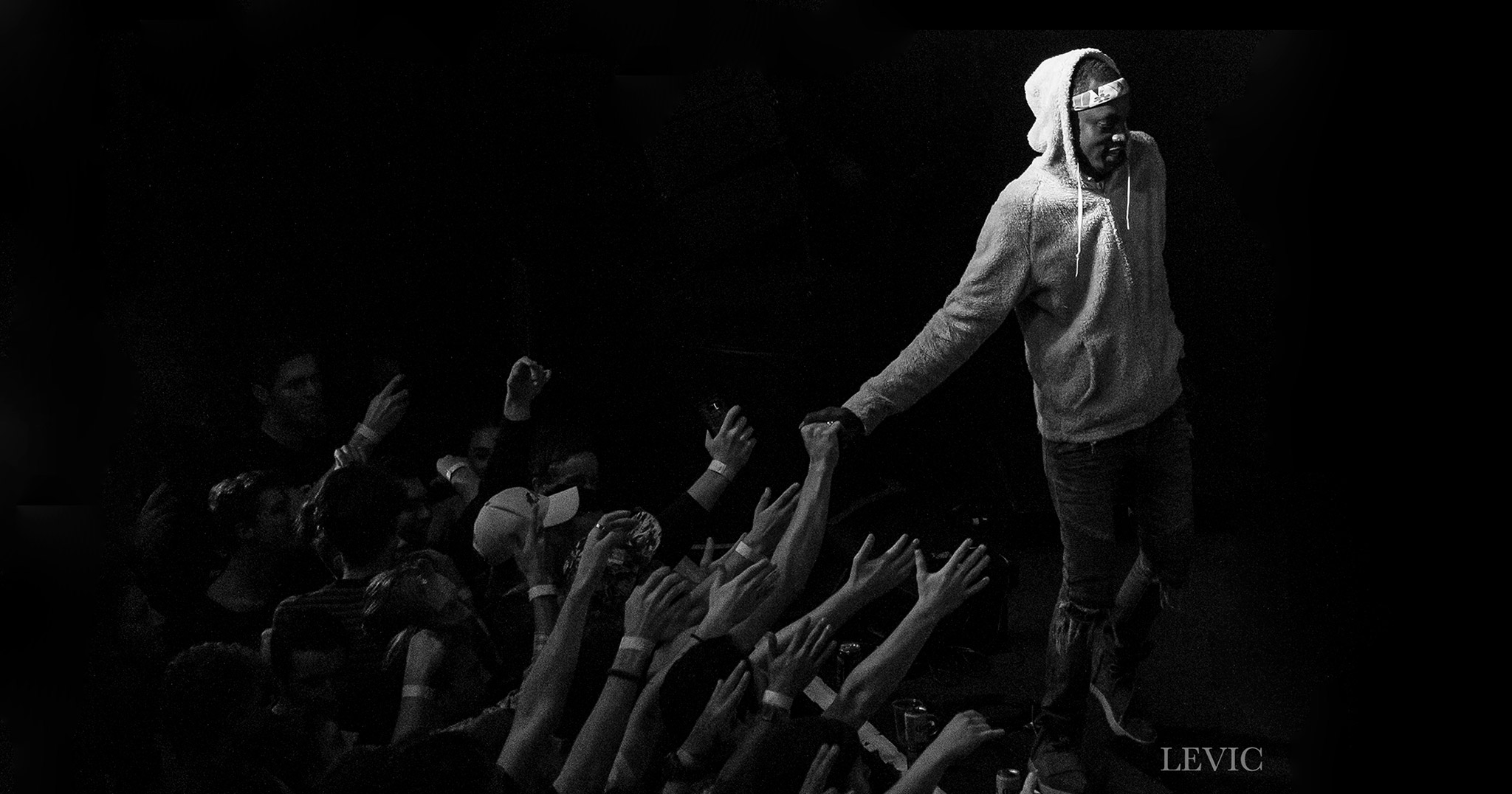 The Underachievers perform live in Auckland, New Zealand, 2018. Image by Levic Visuals.