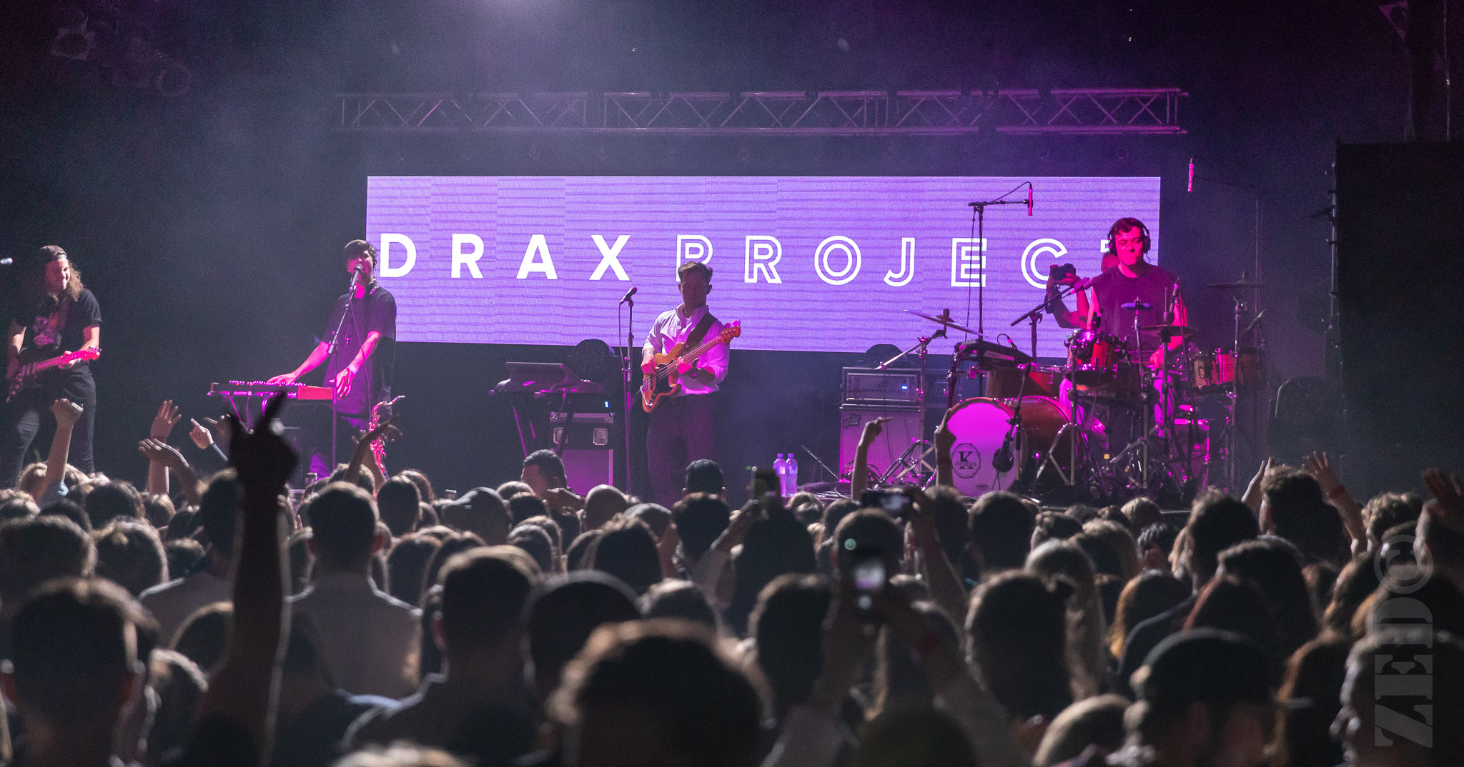 Drax Project performing live in Auckland, New Zealand 2018. Image by ZED Pics.