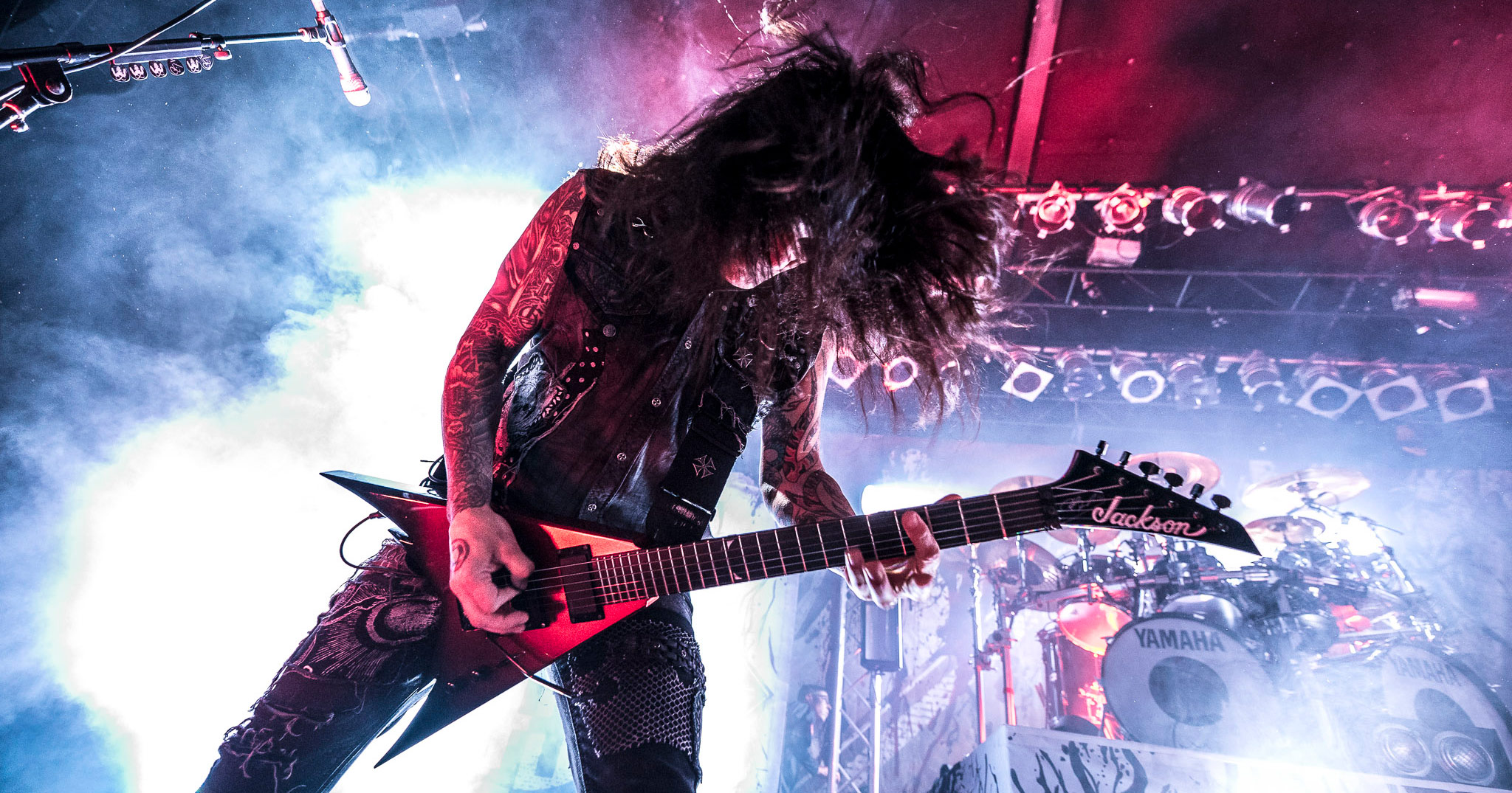 Machine Head performing live in Auckland, New Zealand, 2018. Image by Matt Henry Photography.