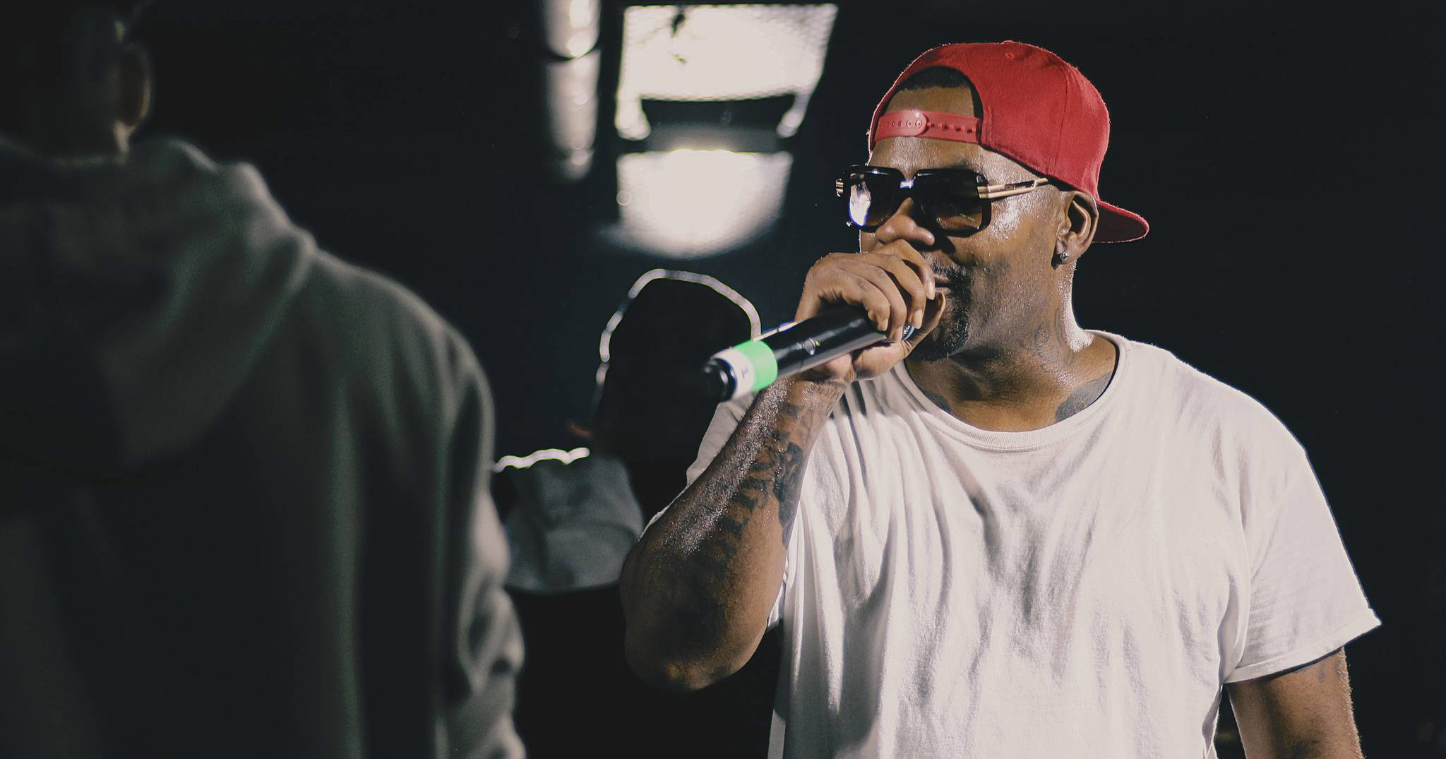 Obie Trice performing live in Auckland, New Zealand, 2018. Image by Sarah Kidd.