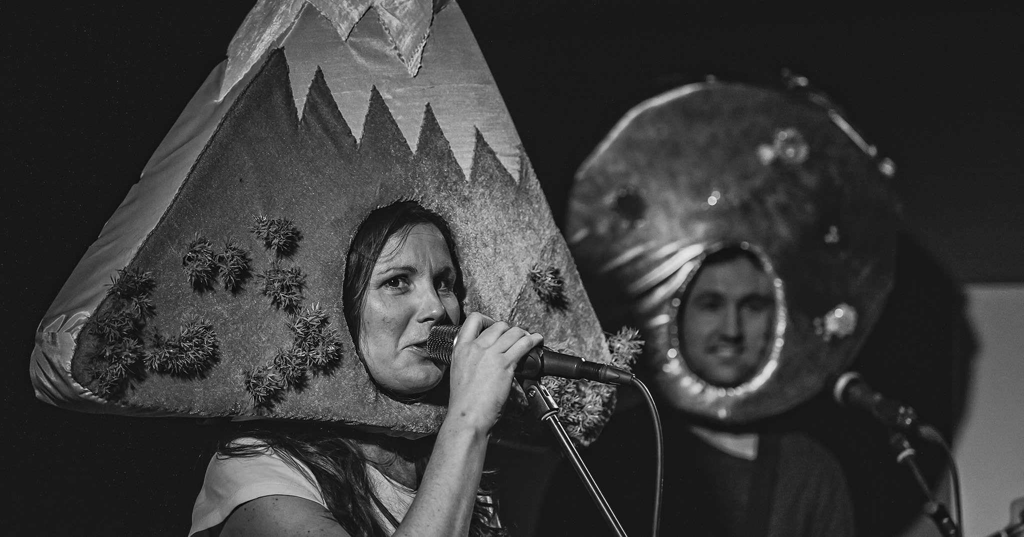 Emily Fairlight performing live in Auckland, New Zealand, 2018. Image by Doug Peters.