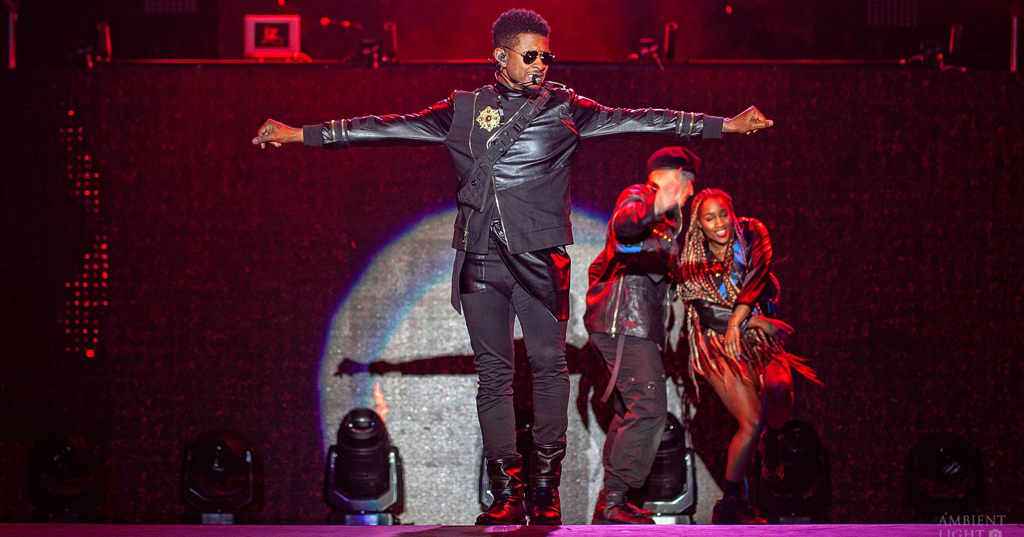 Usher & Lil Jon performing live at Friday Jams Live 2018, Auckland, New Zealand. Image by Doug Peters.