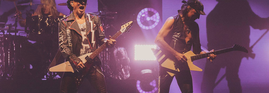 Scorpions performing live in Auckland, New Zealand, 2018. Image by Doug Peters.