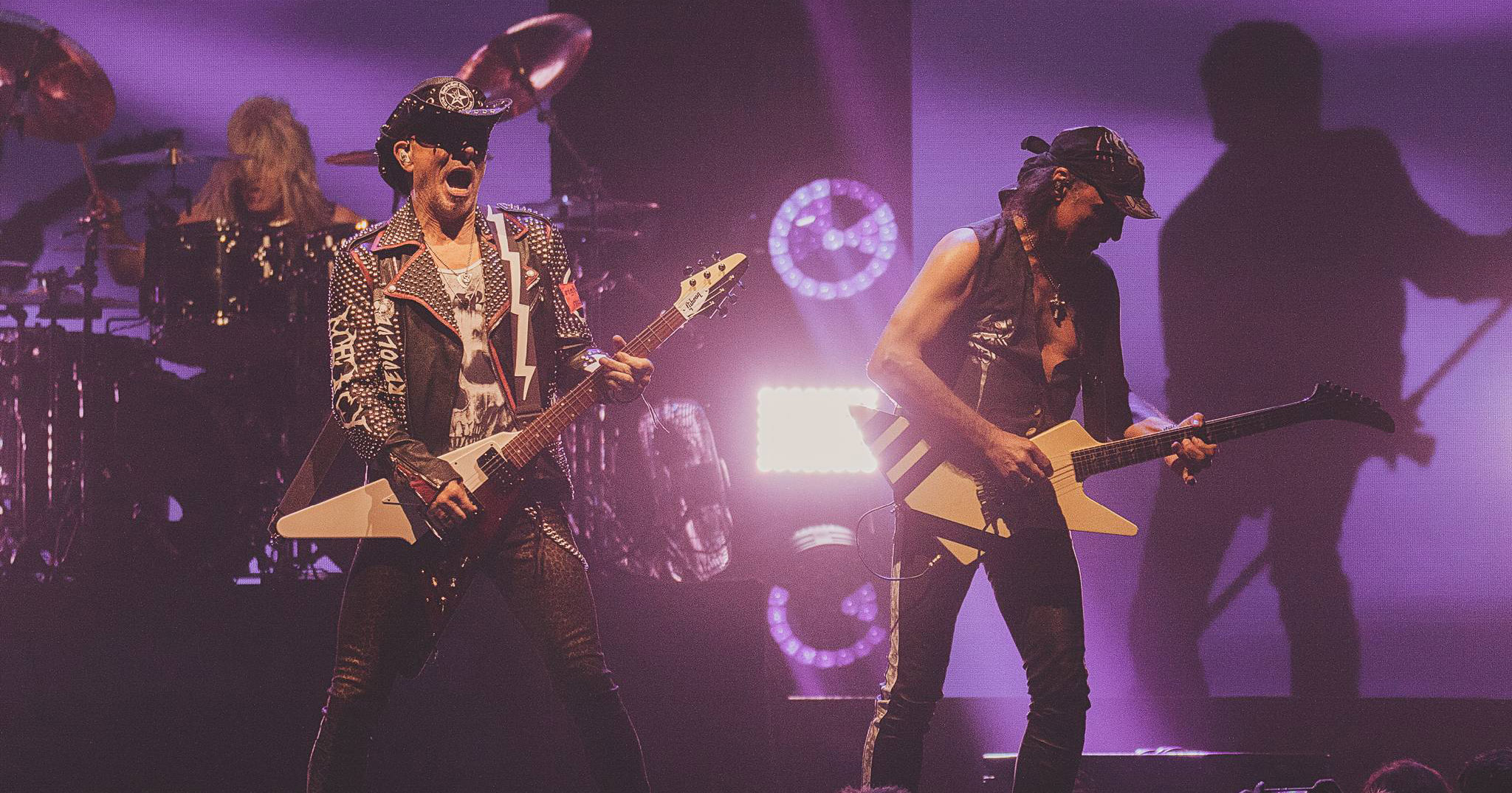 Scorpions performing live in Auckland, New Zealand, 2018. Image by Doug Peters.
