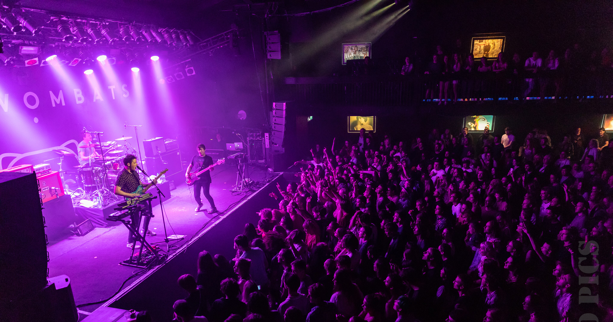 The Wombats performing live in Auckland, New Zealand, 2018. Image by ZED Pics.