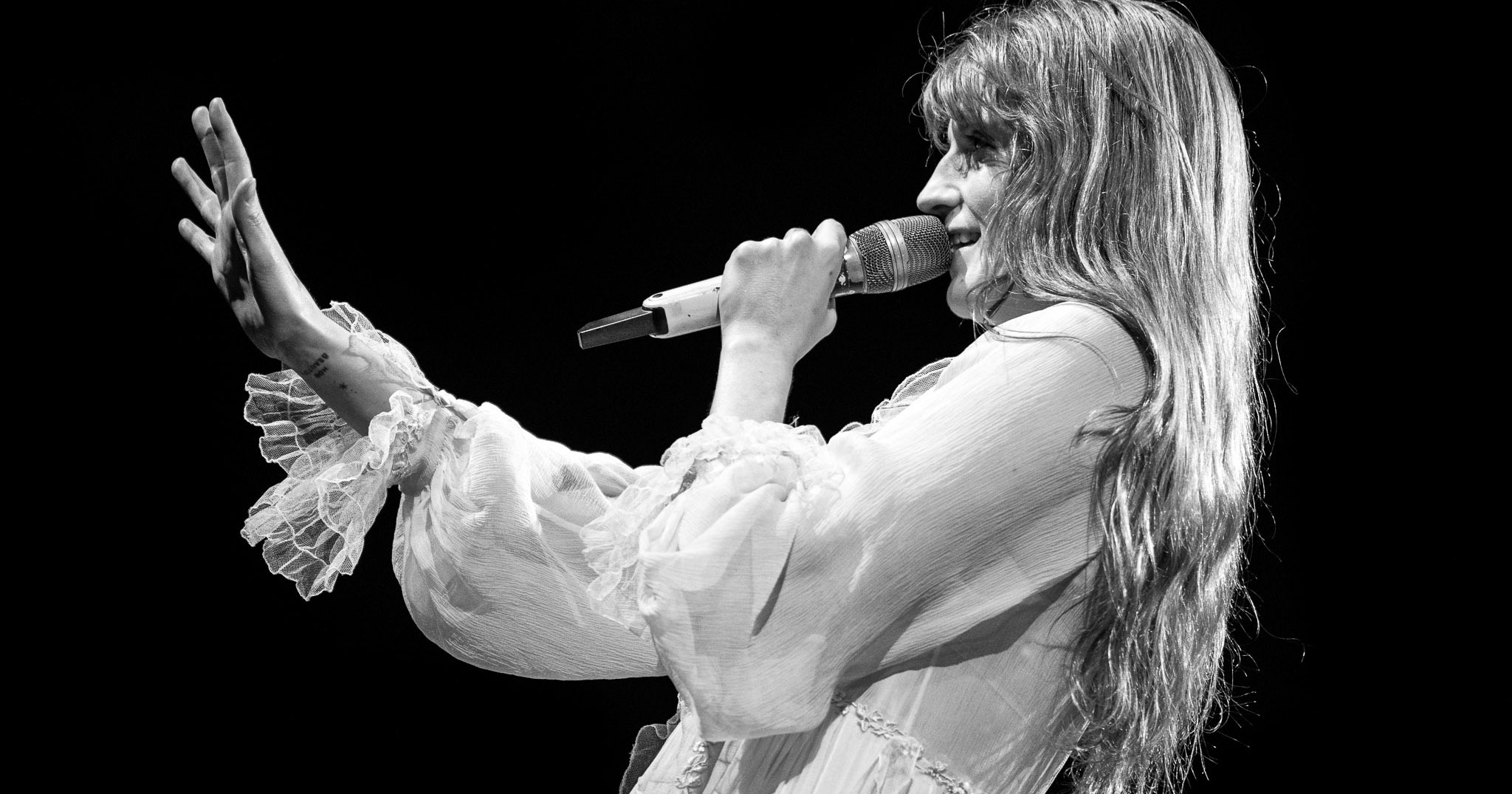 Florence + The Machine performing live in Auckland, New Zealand 2019. Image by Matt Henry Photography.