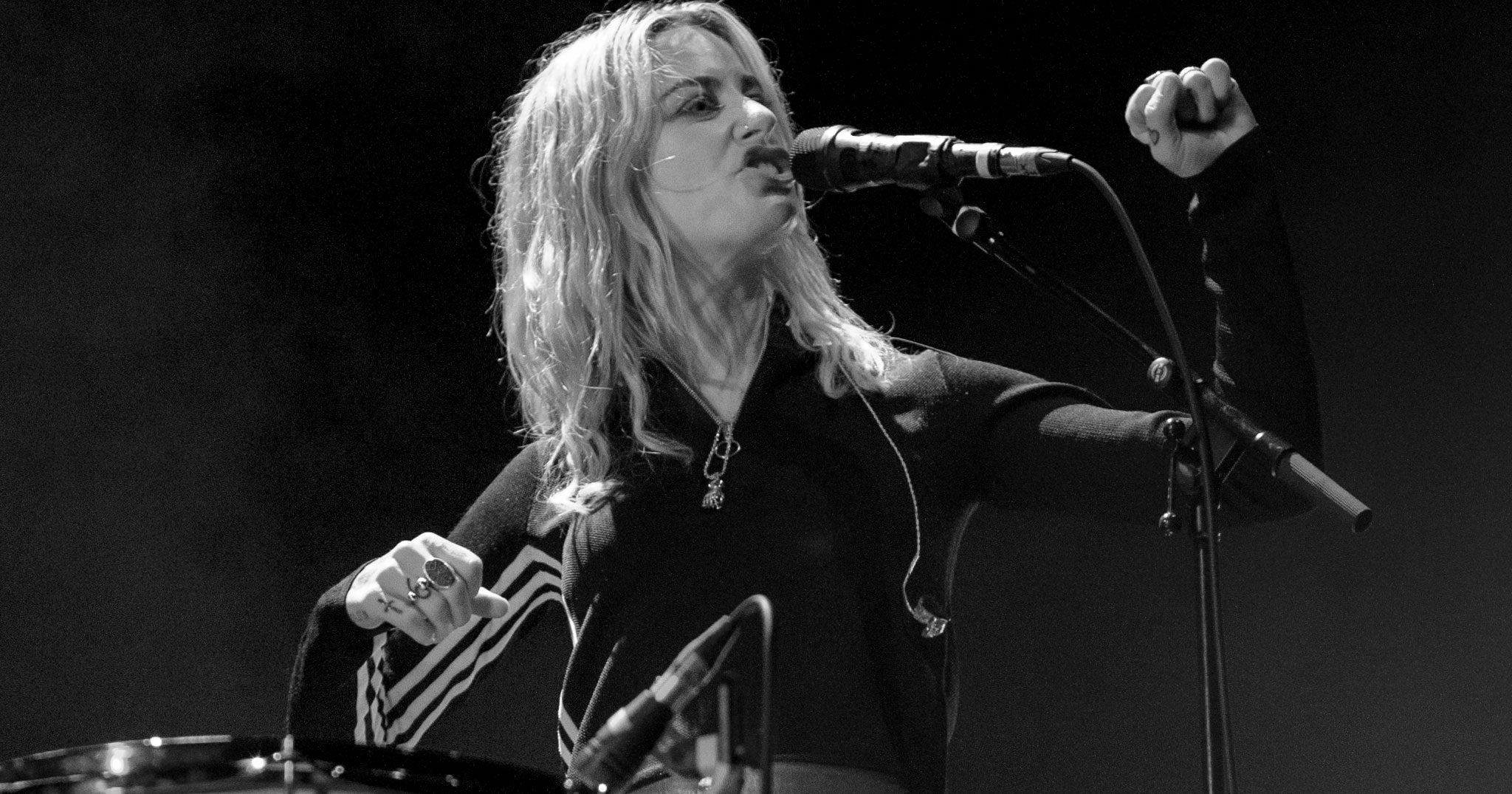Gin Wigmore performing live in Dunedin, New Zealand 2019. Image by Sarah Bowden.