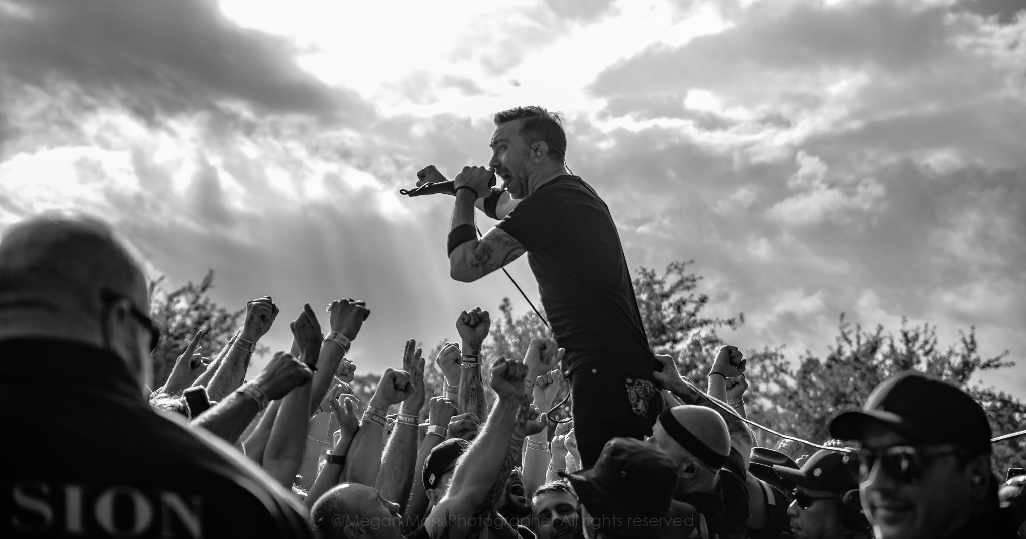 Rise Against performing live at Download Festival, Melbourne Australia, 2019. Image by Megs Moss Photography.