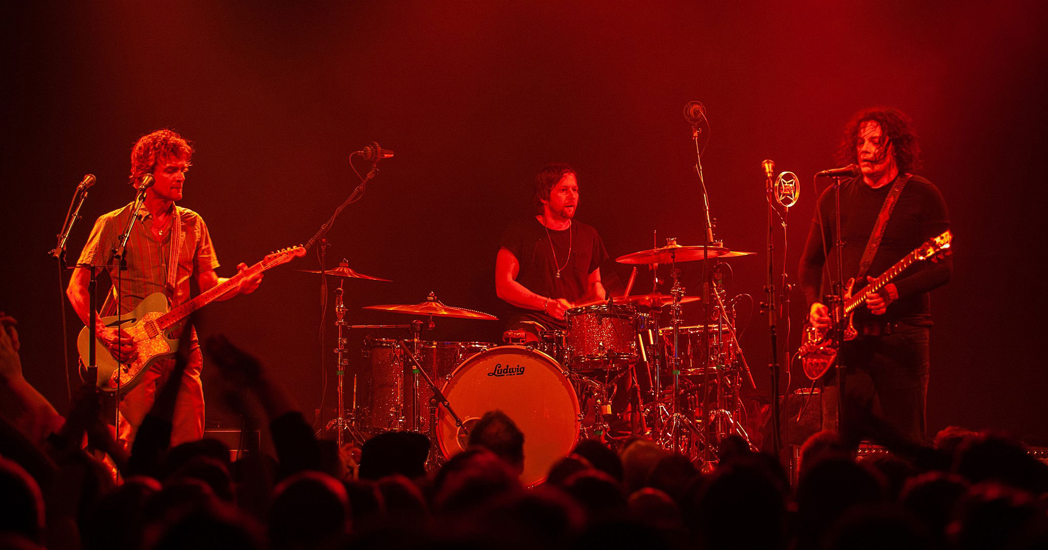 The Raconteurs performing live in Auckland, New Zealand, 2019. Image by Doug Peters.