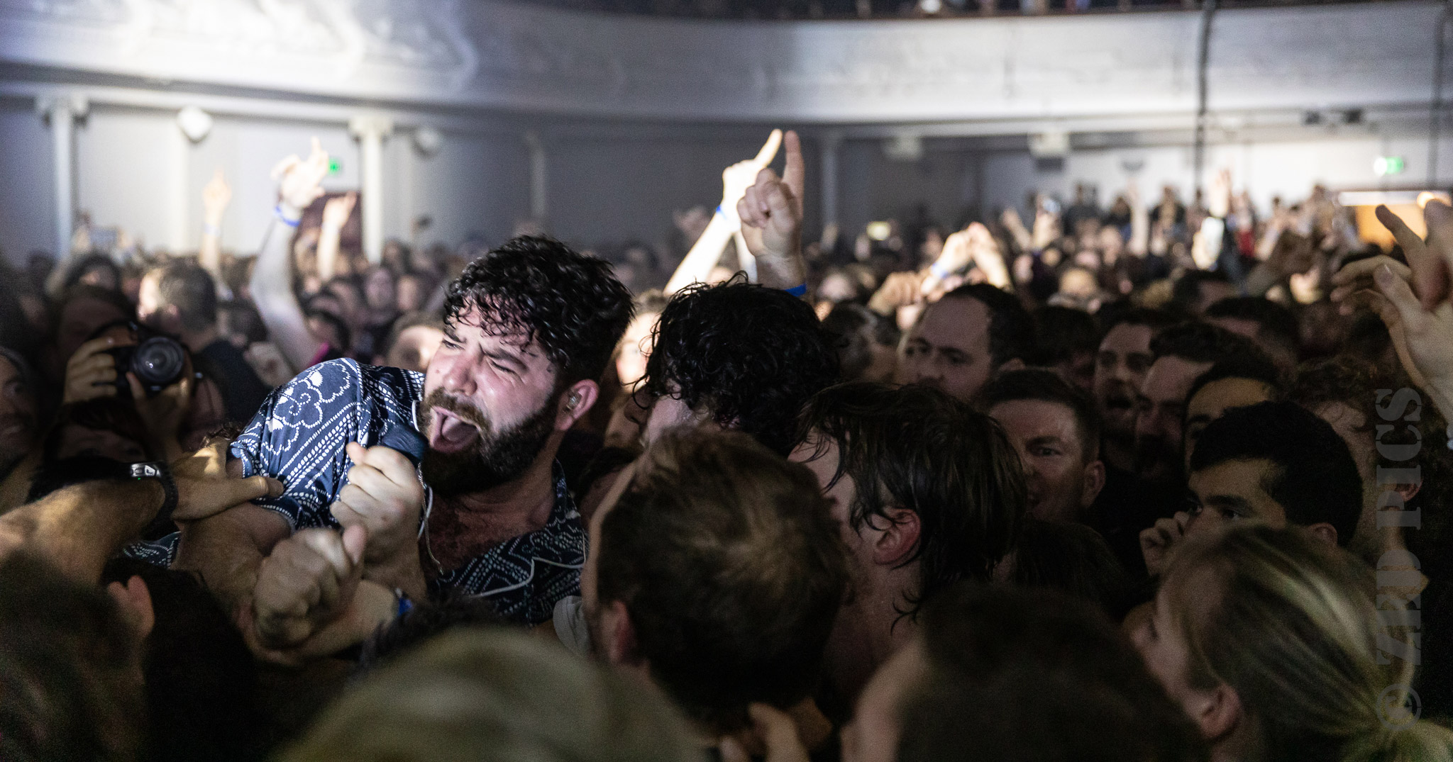 Foals performing live in Auckland, New Zealand 2019. Image by ZED Pics.