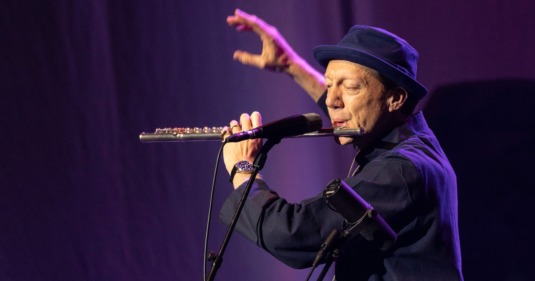 Nathan Haines performing live in Auckland, New Zealand 2019. Image by ZED Pics.