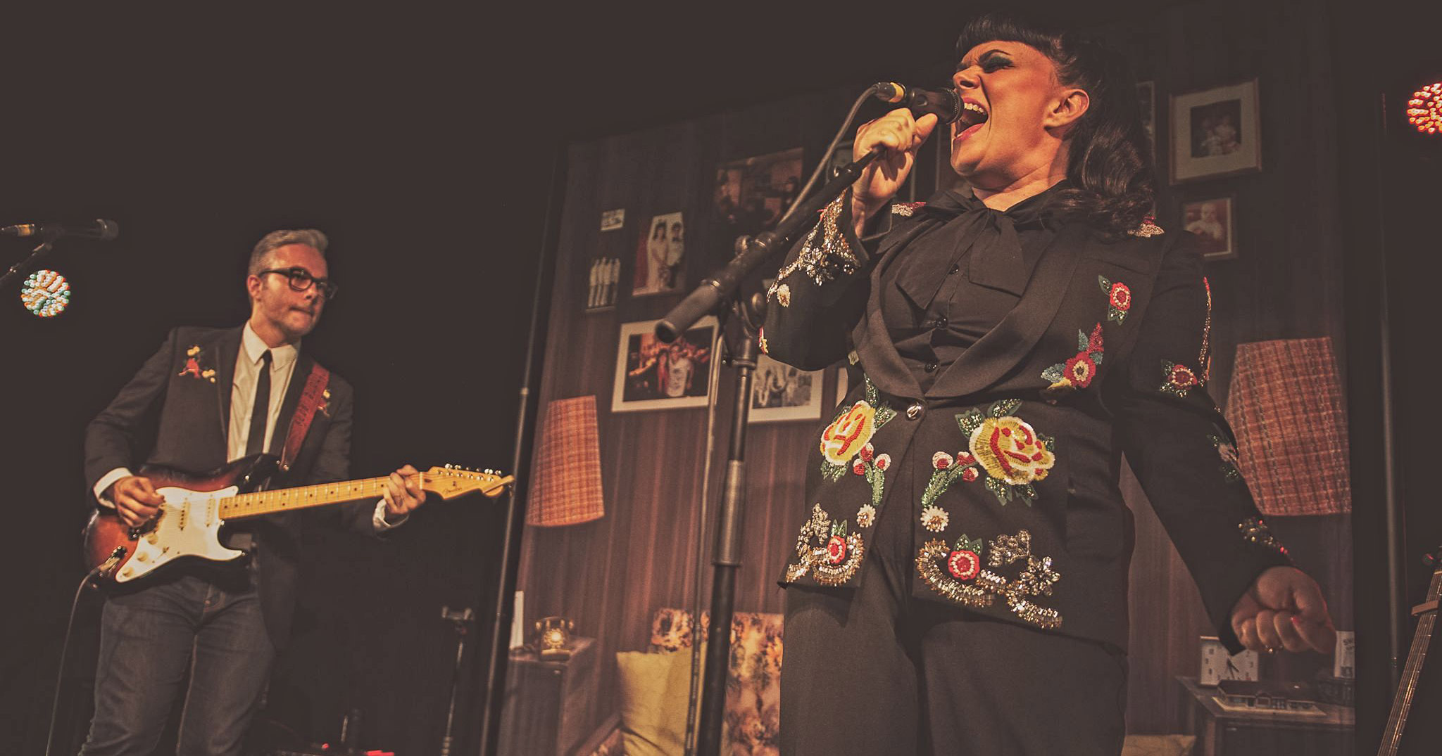 Tami Neilson performing live in Auckland, New Zealand 2019. Image by Doug Peters.