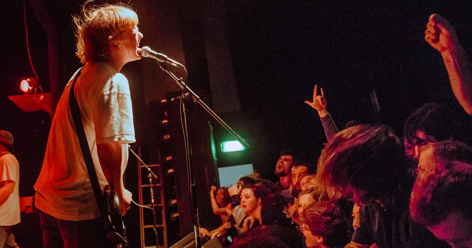 The Chats performing live in Auckland, New Zealand 2019. Image by Chontalle Musson.