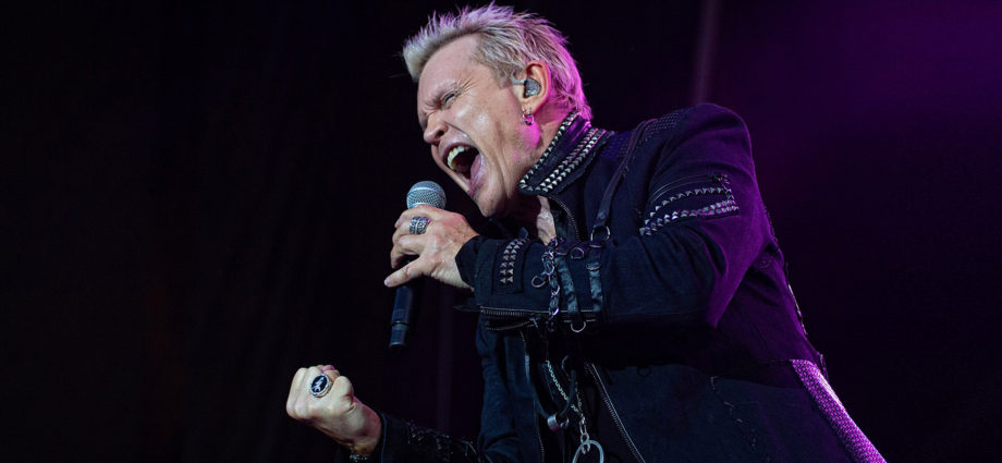 Billy Idol performing live in Auckland, New Zealand 2020. Image by Doug Peters.