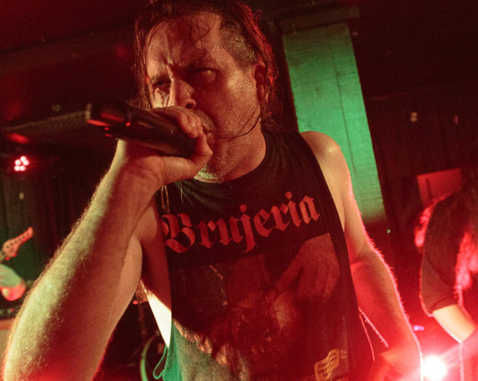 Cattle Decapitation performing live in Auckland, New Zealand, 2020. Image by Connor Crawford Photography.