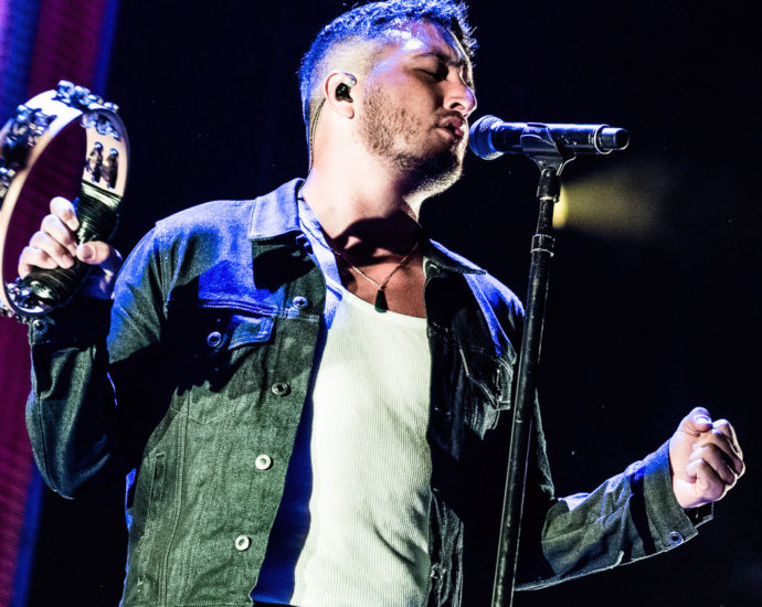 Six60 performing live in Auckland, New Zealand 2020. Image by Matt Henry Photography.