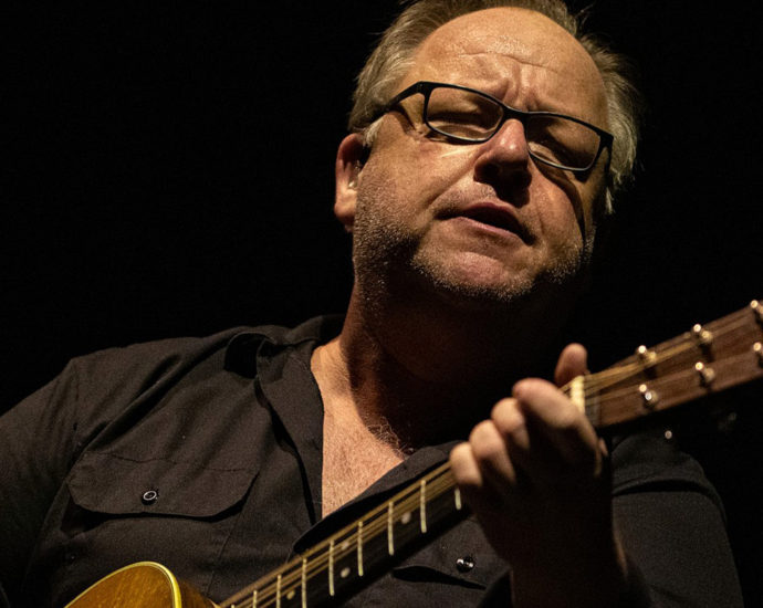 The Pixies performing live in Auckland, New Zealand 2020. Image by Doug Peters.