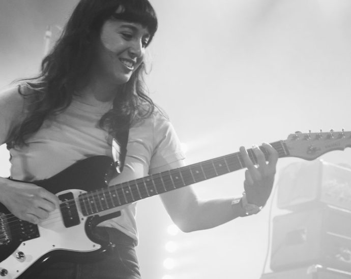 The Beths performing live in Auckland New Zealand, 2020. Image by Lemonwood Photography.