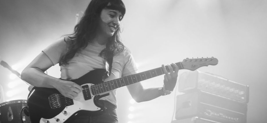 The Beths performing live in Auckland New Zealand, 2020. Image by Lemonwood Photography.
