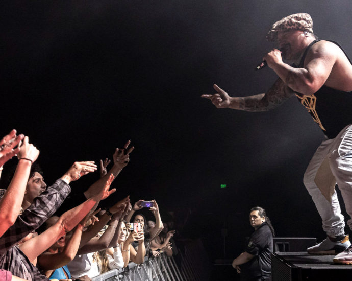 Shapeshifter performing live in Wellington, New Zealand 2020. Image by Darker Arts NZ.