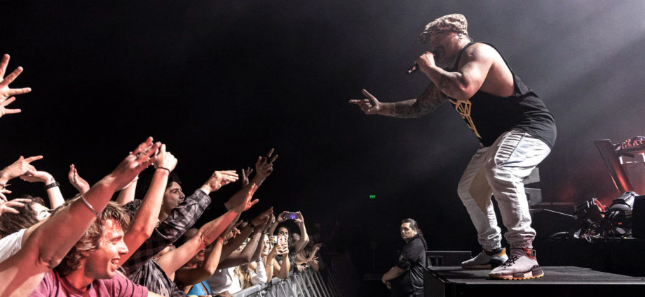 Shapeshifter performing live in Wellington, New Zealand 2020. Image by Darker Arts NZ.