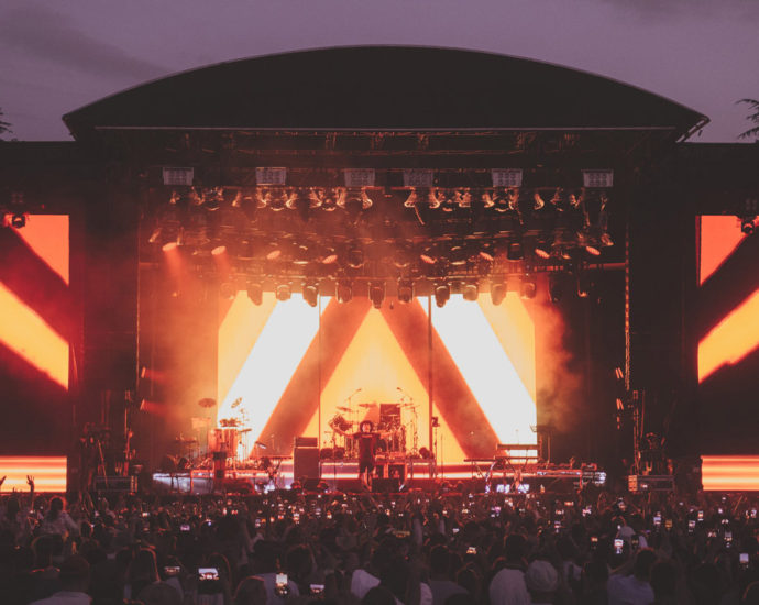 L.A.B performing live in Auckland, New Zealand 2022. Photo by Doug Peters.