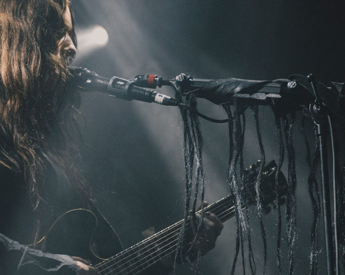 Chelsea Wolfe performing live in Auckland, New Zealand 2022. Photo by Doug Peters.