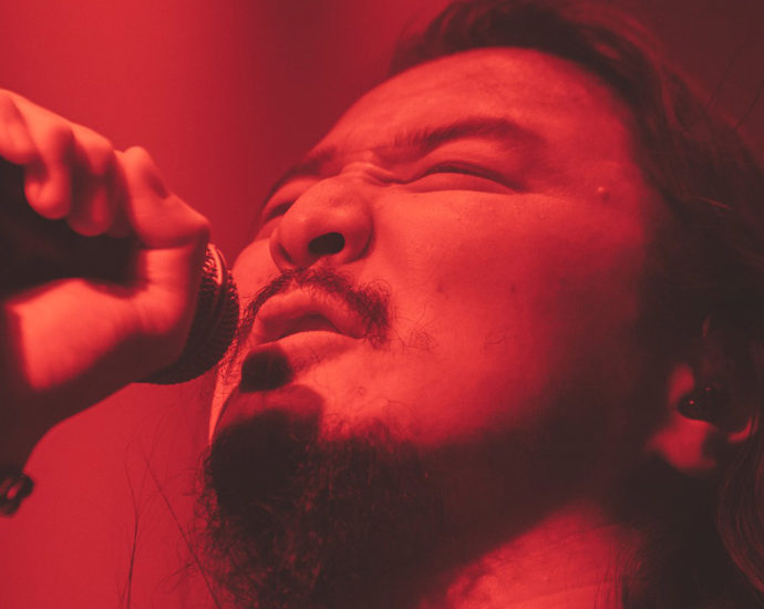 The Hu performing live in Auckland, New Zealand 2022. Photo by Doug Peters.