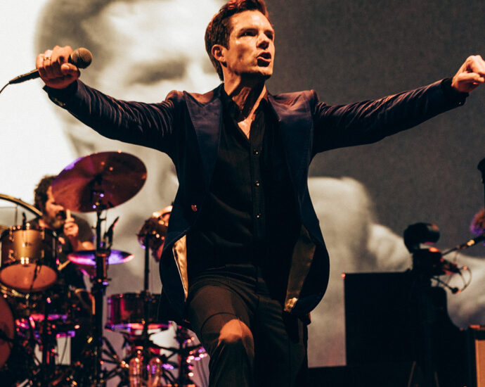 The Killers performing live at Spark Arena, Auckland New Zealand, 2022. Photo by Chris Phelps.