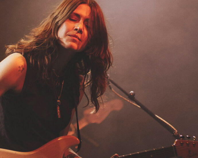 Larkin Poe performing live at the Powerstation, Auckland New Zealand, 2023. Photo by Doug Peters.