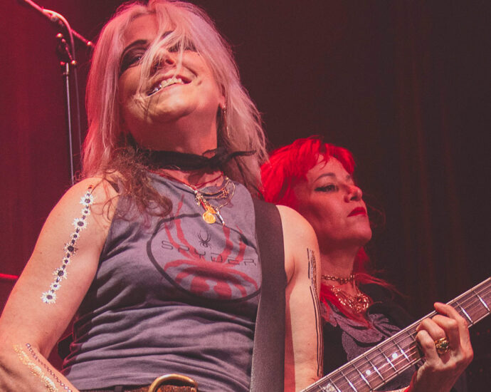 L7 performing live at the Powerstation, Auckland NZ, 2023. Photo by Doug Peters.