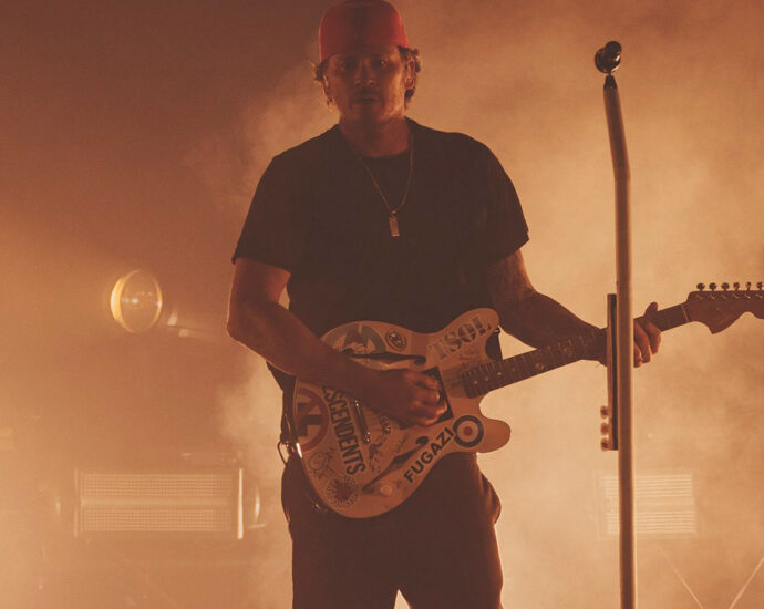 Blink-182 performing live at Spark Arena, Auckland New Zealand 2024. Photo by Doug Peters.